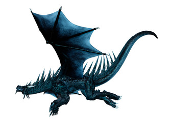 Obraz premium 3D Rendering Fairy Tale Dragon on White