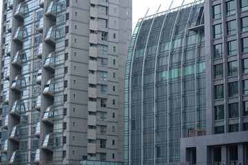 Residential and administrative architecture in Taichung, Taiwan, China, Asia