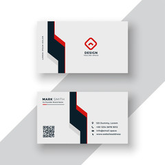 minimal geometric business card design