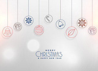 christmas elements decoration background design