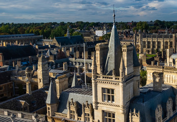 Obraz premium Cambridge college rooftops