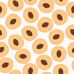 Seamless peach pattern