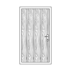 Vector design of door and front icon. Set of door and wooden vector icon for stock.