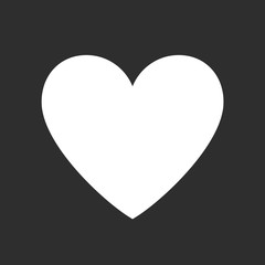 Heart Icon. Vector Shape.