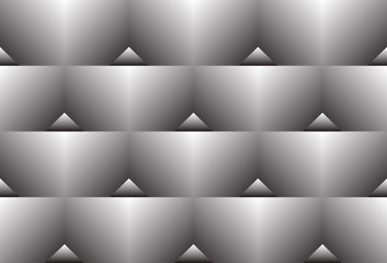 EPS10 vector seamless white to black color transition triangle halftone gradient pattern. Abstract geometric background design.