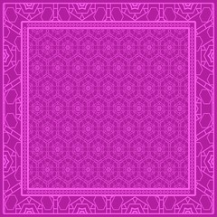 Obraz premium Fashion design Print with geometric floral pattern. Vector illustration