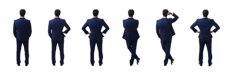 Young businessman isolated on white 