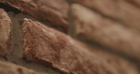 closeup of old brick wall