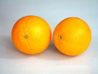 orange fruit on white background