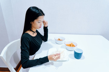 Beautiful woman posing