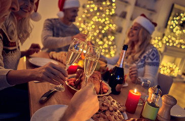 Christmas family dinner