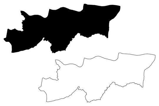 Sirnak (Provinces of the Republic of Turkey) map vector illustration, scribble sketch Sirnak ili map
