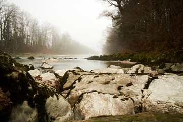Herbst an der Saalach bei Piding