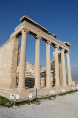 Ancient Columns at the Acropolis, Athens, Greece