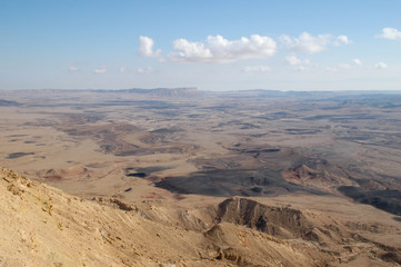 Fototapeta na wymiar Mitzpe Ramon Crater in Israel