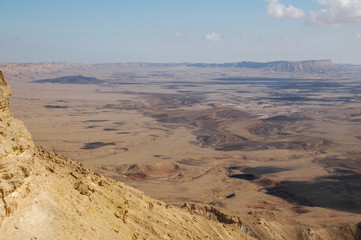Fototapeta na wymiar Mitzpe Ramon Crater in Israel