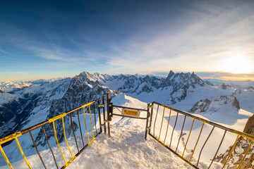 Vallee Blanche From The Aiguille