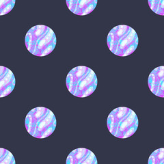 colorful planet pattern illustration textured raster art