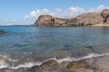 Fototapeta na wymiar Papagayo beach, Lanzarote, Canary Islands, Spain
