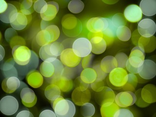 Fototapeta premium vibrant green glowing bright blurred lights abstract celebration background