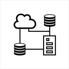 Cloud Database Icon, Data Base Icon