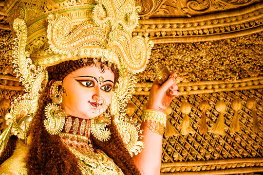 Hindu Goddess Jagadhatri Maa Stock Photo  Download Image Now   Celebration Durga Puja Festival Art  iStock