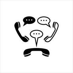 Telephone Receiver Chatting Icon