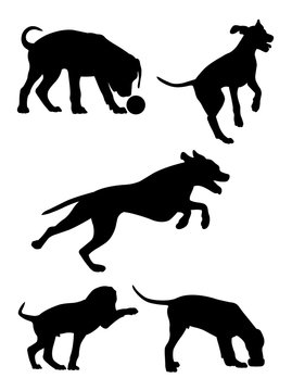 Dalmatian dog pet animal silhouette 01. Good use for symbol, logo, web icon, mascot, sign, or any design you want.