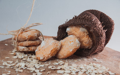 Tasty cookies for the New Year's table