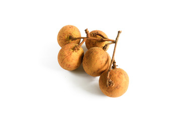 Longan in white background