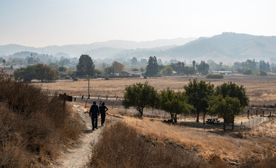 Wildfire Caused Smoke and Haze Obstructing the View , Santa Teresa County Park, San Jose, California