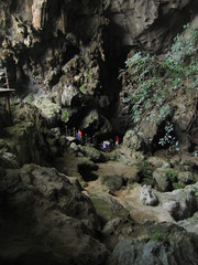 Cave in Vietnam. Halong Bay.  World Heritage seascape