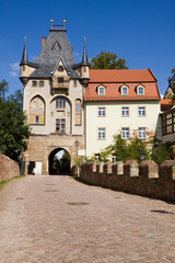 Fototapeta na wymiar The gate of the Albrechtsburg castle in Meissen