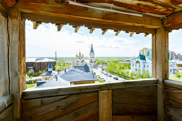 The monuments of Yakutsk City in the Sakha-Yakutia Republic in Far East of Russia