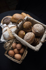 Assortment of baked bread