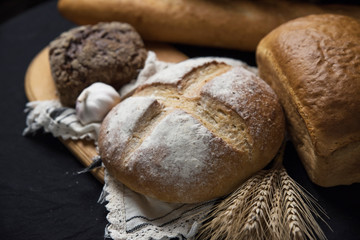 Assortment of baked bread