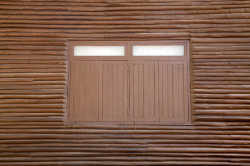 Wooden window.