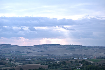 hill,landscape,countryside,horizon,view,sky,cloud,agriculture,field,crop,autumn
