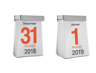 Abreißkalender 2018 - 2019