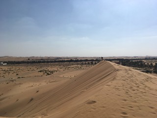 Fototapeta na wymiar 無人の砂漠の風景