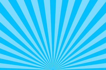 Blue abstract sun rays vector background