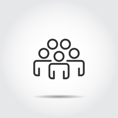 People Icon work group Team Vector