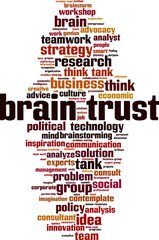 Brain trust word cloud