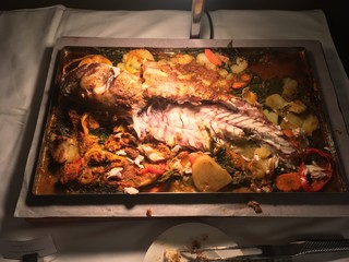 野菜と肉と魚のグリル