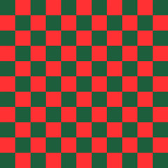 Red and green checkered background