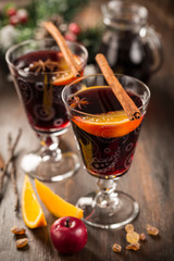 Mulled wine or hot punch for Xmas