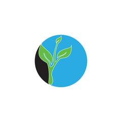 Circle with grow seed logo