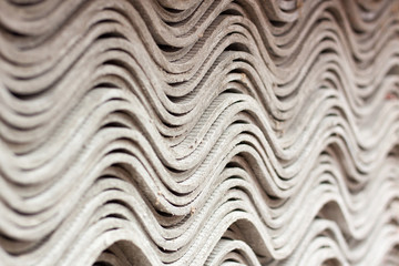 Gray wavy slate roof pattern background