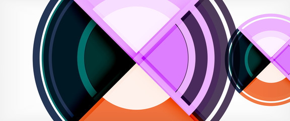 Obraz premium Multicolored round shapes abstract background