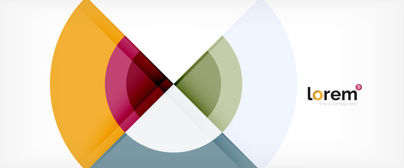Fototapeta premium Multicolored round shapes abstract background